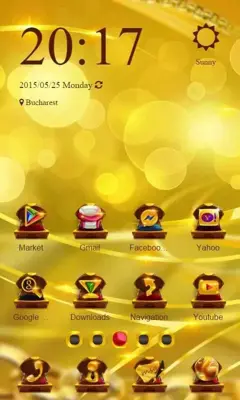 Gold Theme Launcher android App screenshot 1